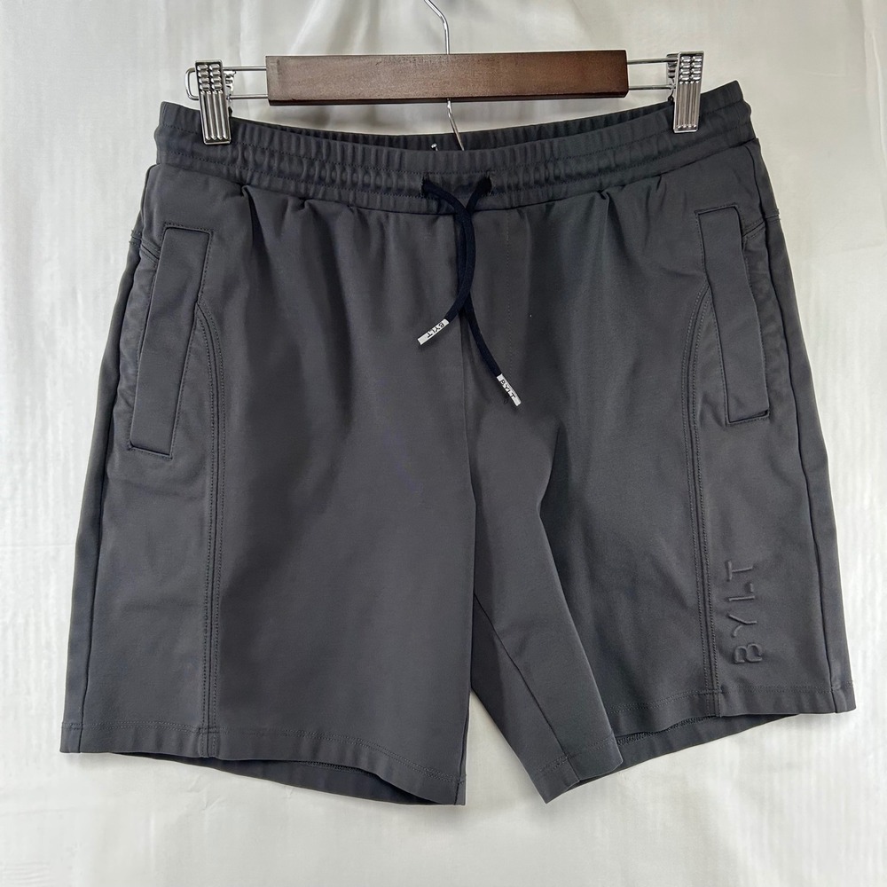 BYLT Jogger Shorts Mens Medium Grey Premium Basics Athletic Stretch